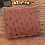 Ostrich Brown ID Wallet