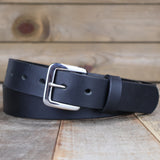 Smooth Black & Brown Dress Belt Set