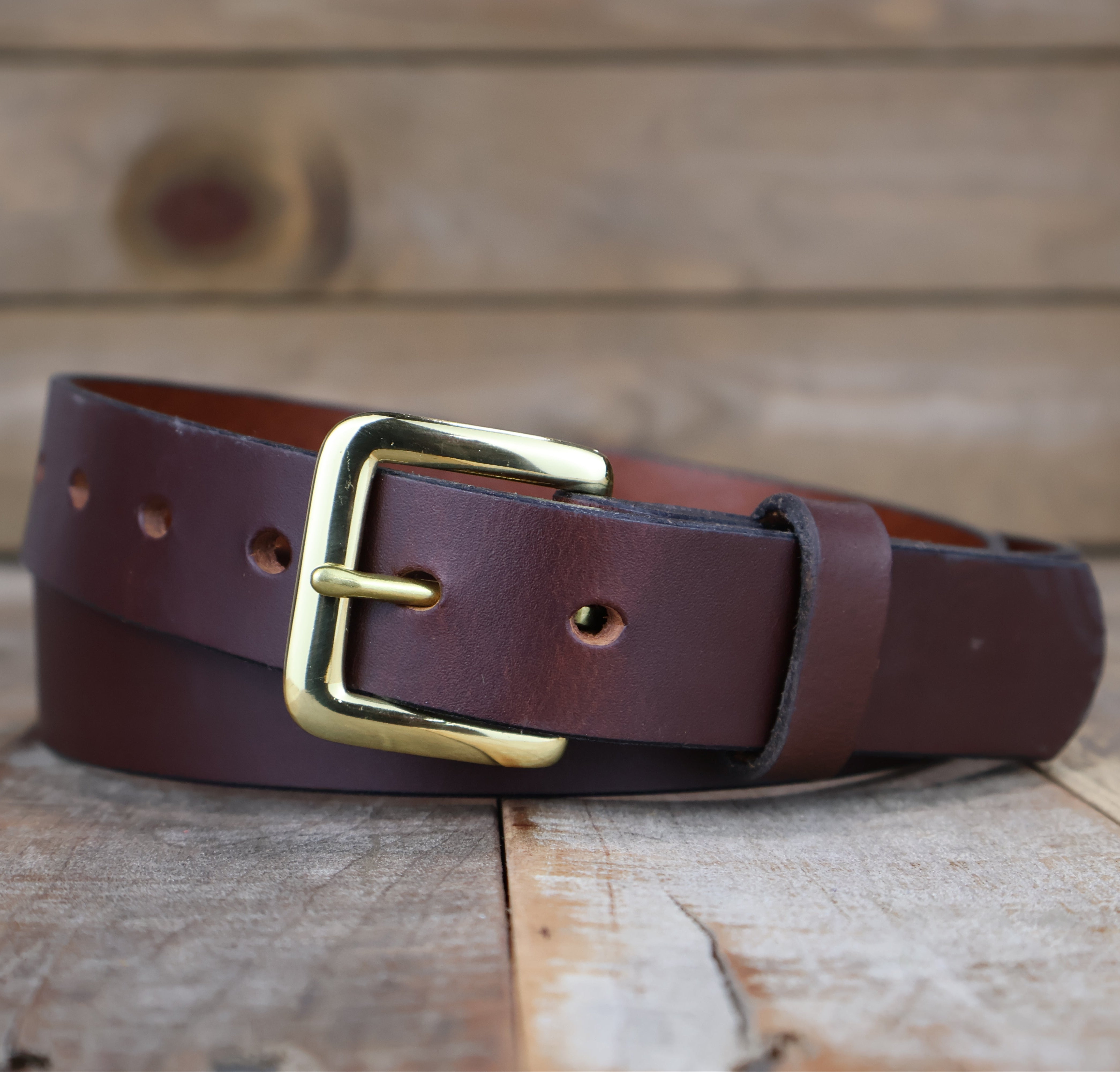 Smooth Black & Brown Dress Belt Set