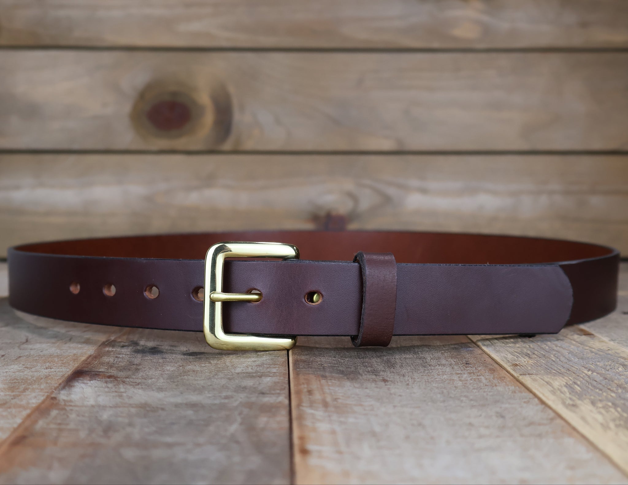 Smooth Black & Brown Dress Belt Set