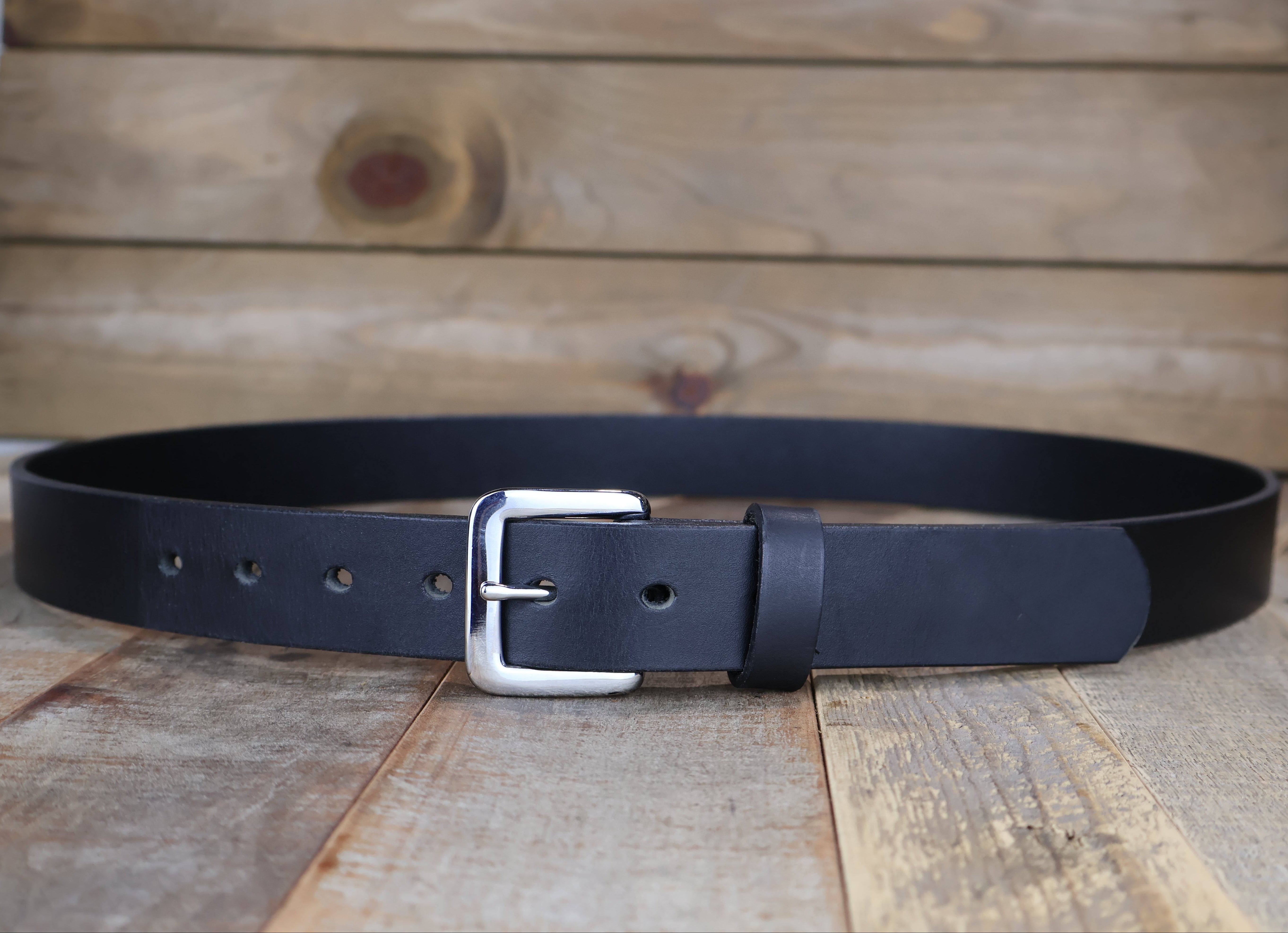 Smooth Black & Brown Dress Belt Set