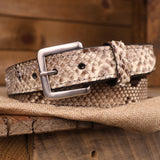 Python Natural Bifold and Leather Belt Bundle