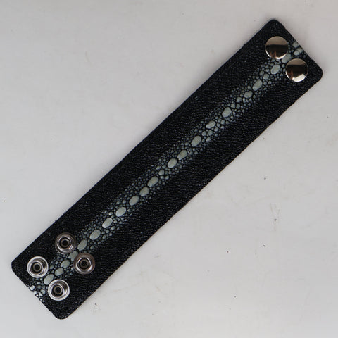 Black Stingray Rowtsone Cuff - SALE ITEM -