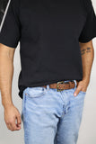 Skinny Ostrich Belt 1.25"