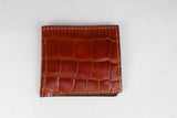 Alligator Cognac Wallet- SALE ITEM - Multiple Sizes