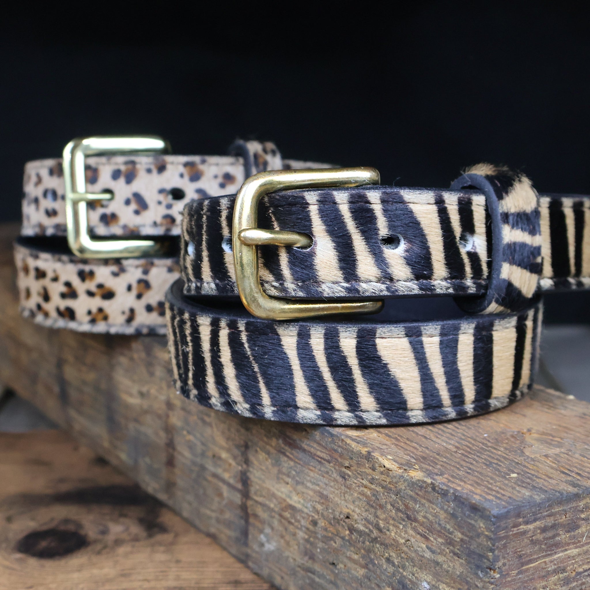 Furry Tiger Belt-Yoder Leather Company