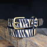 Furry Tiger Belt-Yoder Leather Company
