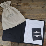 The Working Guy Gift Set - Black Portfolio & Card Case