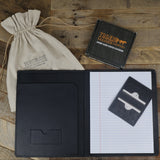 The Working Guy Gift Set - Black Portfolio & Card Case