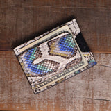 Python Peacock Money Clip Wallet