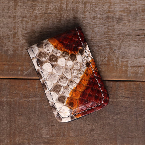 Python Blood Orange Cash Clip