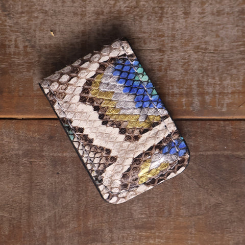 Python Peacock Cash Clip