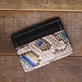 Python Peacock Money Clip Wallet