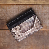 Python Hand Painted Opal Money Clip Wallet
