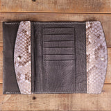 Python Hand Painted Opal Clutch