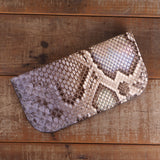 Python Hand Painted Opal Glasses Case & Women's Wallet Bundle