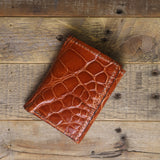 Cognac Alligator Trifold - Sale Item