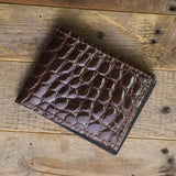 Alligator Bifold in Brown Full Gloss- Sale Item