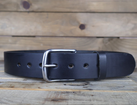 Black Extra Wide Belt 1.75" - Sale Item - Size 30