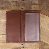 Green Ostrich Checkbook Cover - SALE ITEM -