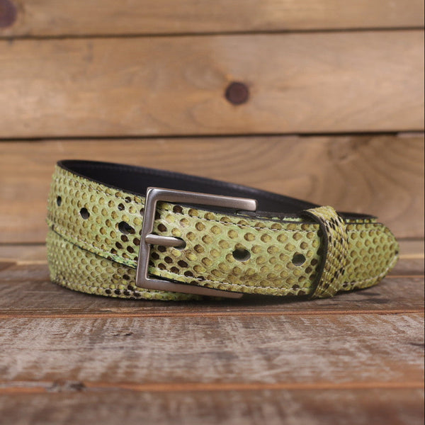 Python Moss Belt – Yoder Leather Company