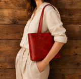 Women's Red Tote Bag