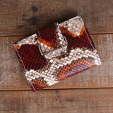Python Blood Orange Women's Wallet-Yoder Leather Company