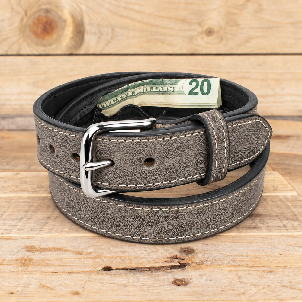 Elephant Gray Money Belt