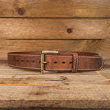 The Double Montana - Distressed Double Layer Leather Belt 1.5"