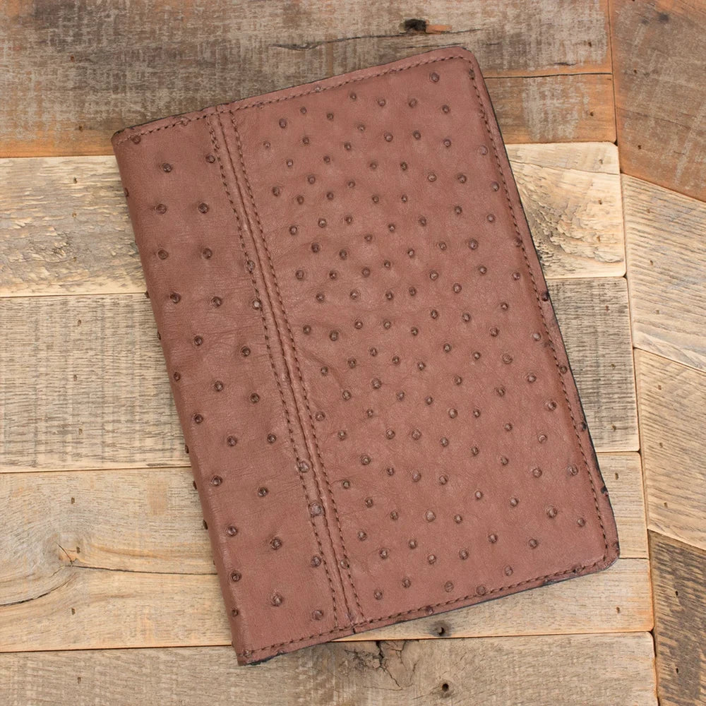 Ostrich Brown Portfolio-Yoder Leather Company