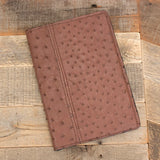Ostrich Brown Portfolio-Yoder Leather Company
