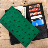 Ostrich Green Rodeo Wallet