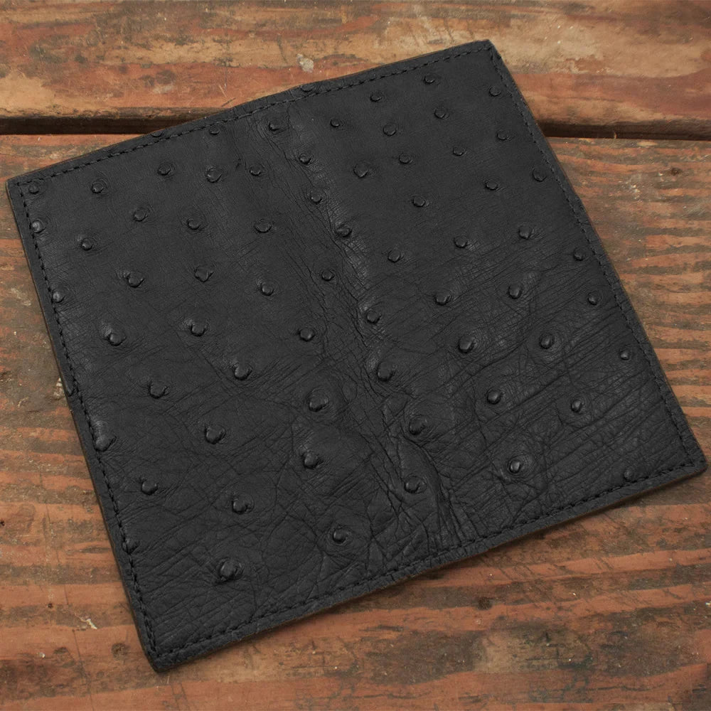 Ostrich Black Rodeo Wallet – Yoder Leather Company
