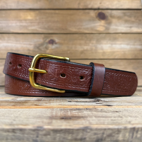 Rope Floral Brown Belt