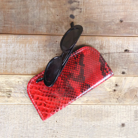 Python Red Glasses Case
