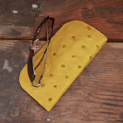 Ostrich Yellow Glasses Cases