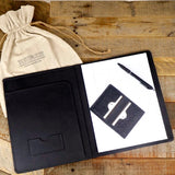 The Working Guy Gift Set - Black Portfolio & Card Case