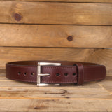 The Ridge Steel Core - Steel Core Brown Leather Belt 1.5"