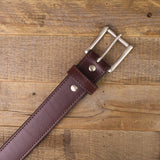 The Ridge Steel Core - Steel Core Brown Leather Belt 1.5"