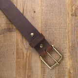 The Crazy Horse - Distressed Brown Leather Belt 1.5