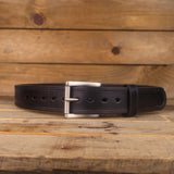 The Ridge Steel Core - Steel Core Black Leather Belt 1.5"