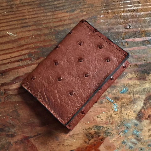 Ostrich Brown Trifold