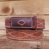 Scratchless Mechanic's Belt - Tan Figure 8 1.25"