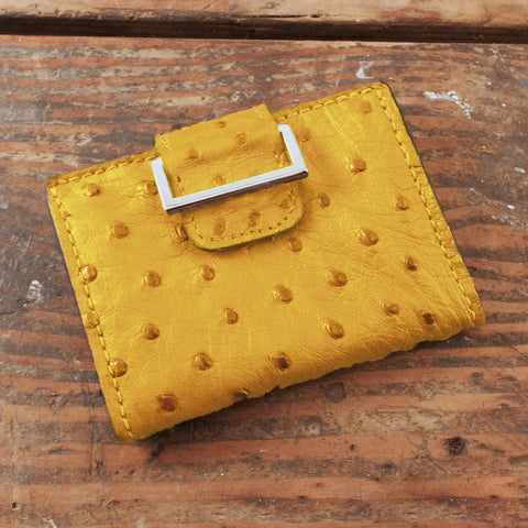 Ostrich Yellow Women's Wallet