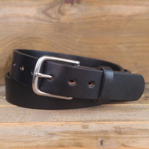 Men's Smooth Black Belt