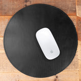 Black Round Mousepad