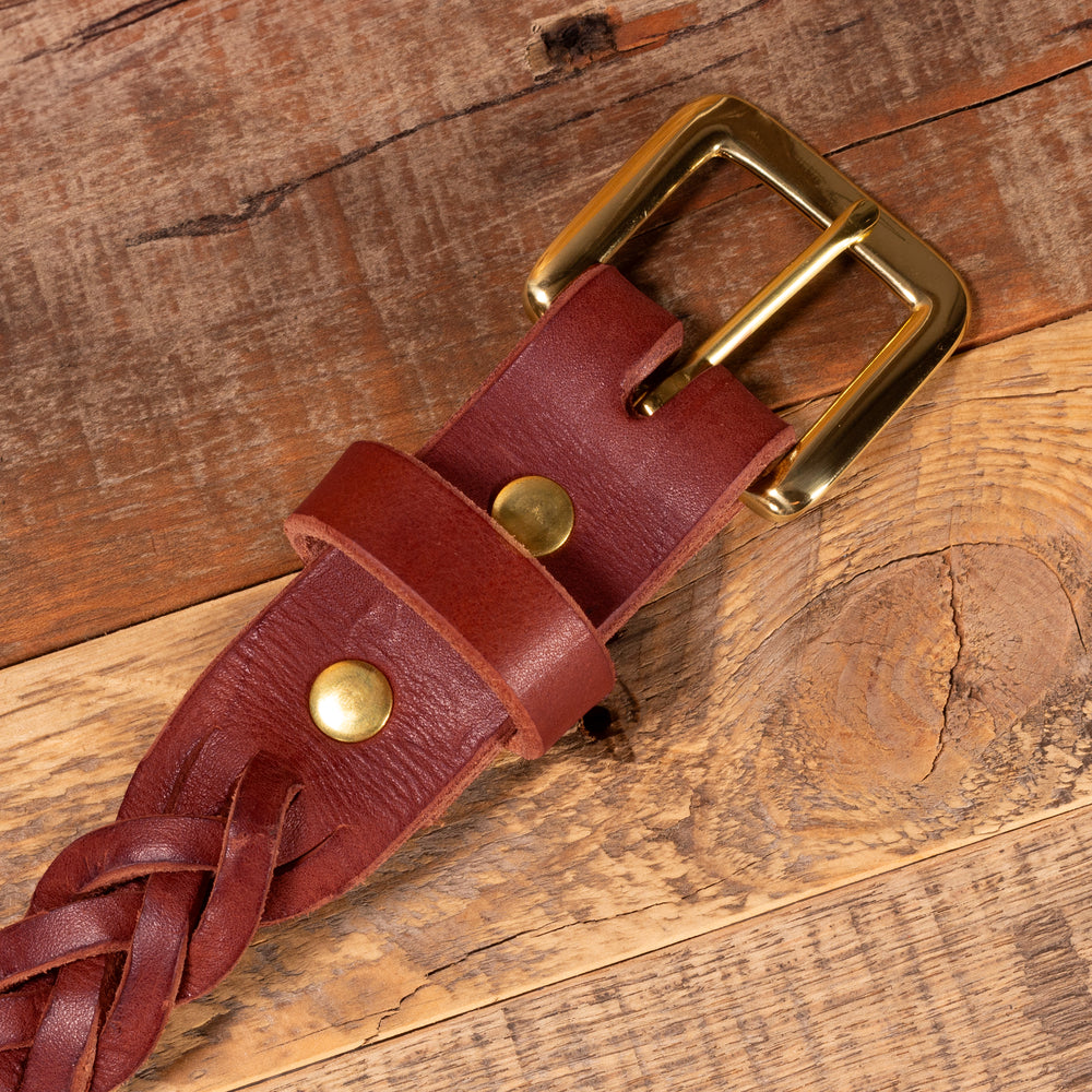 Braided Leather Belt