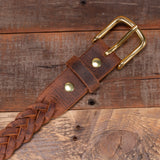 Water Buffalo Distressed Braided Belt