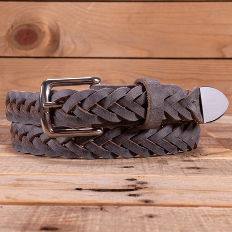 Water Buffalo Stone Braided Belt