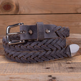 Water Buffalo Stone Braided Belt